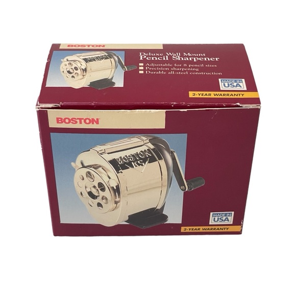 Vintage Other - NIB Vintage Boston Deluxe Wall Mount Pencil Sharpener